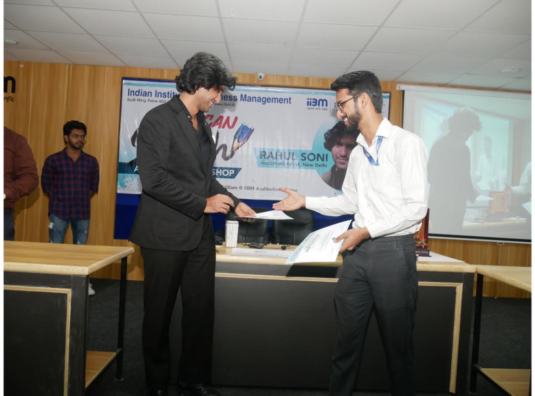 Rahul Soni Conducts “All Can Sketch” Workshop for PGDM, BBA, BCA & MAMC Students at IIBM and ZHI Patna